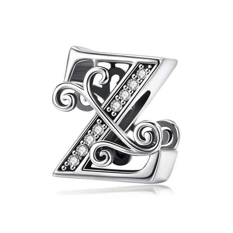 Stylish letter Z charm with ornate details