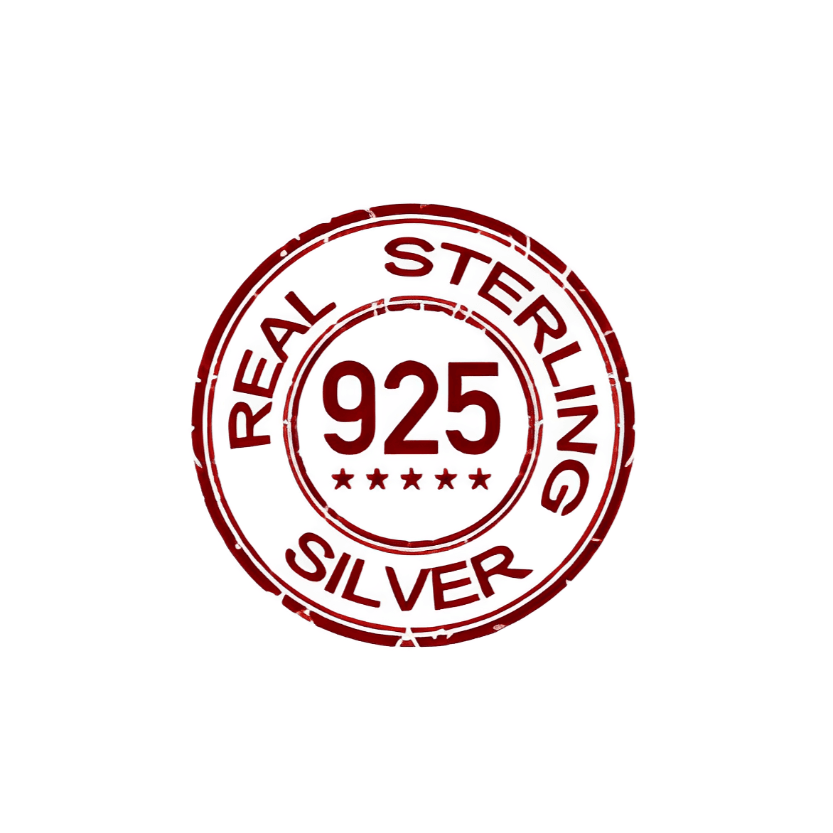 Real sterling silver 925 authenticity stamp