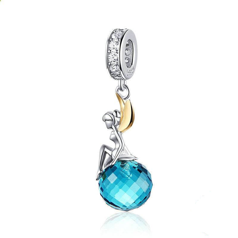 Blue Crystal Fairy Charm