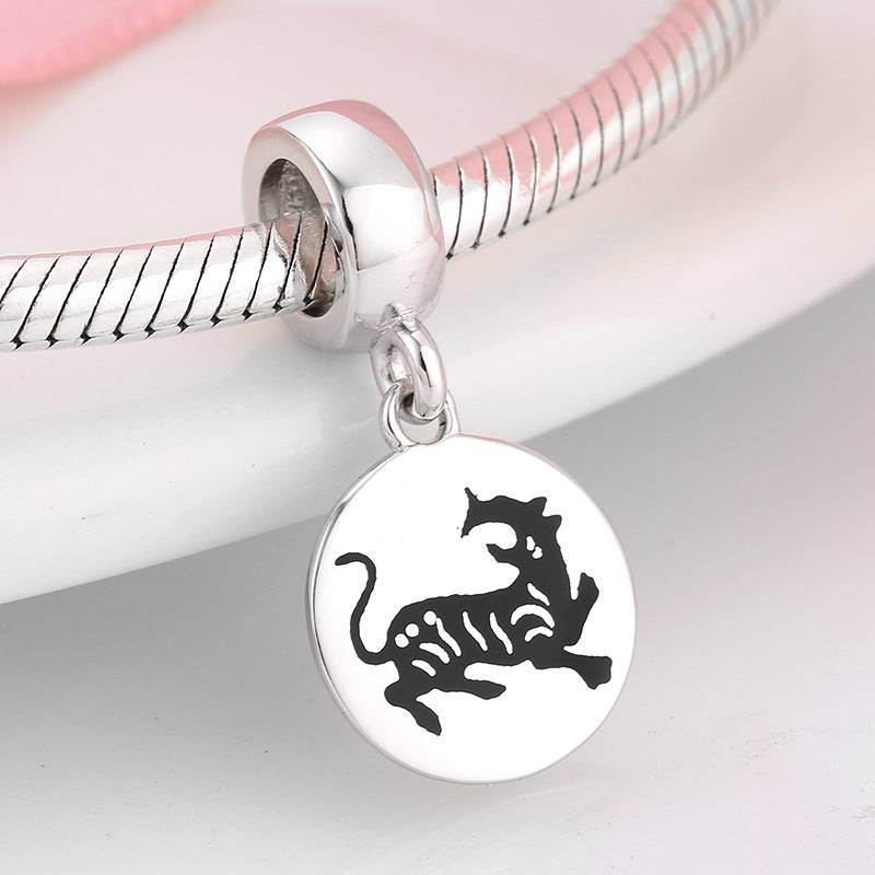 Chinese Zodiac Tiger Charm on bracelet