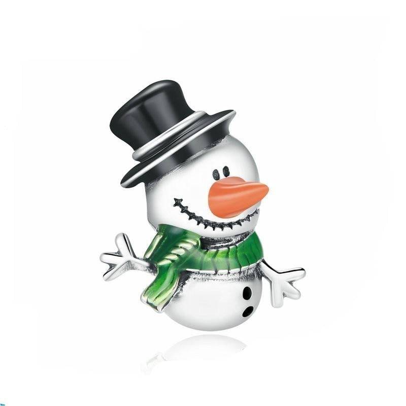 White Snowman Charm