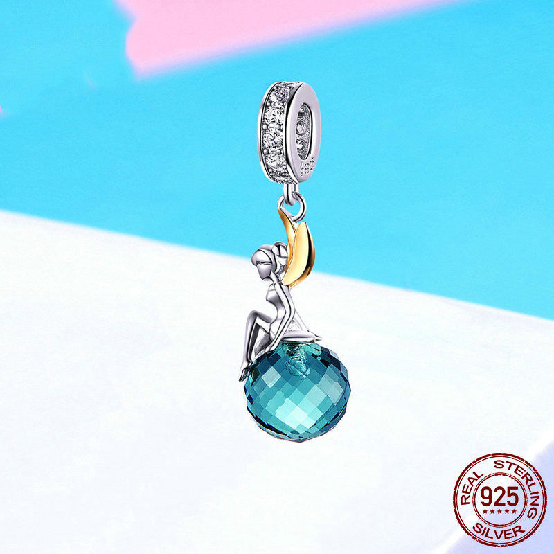 Blue Crystal Fairy Charm