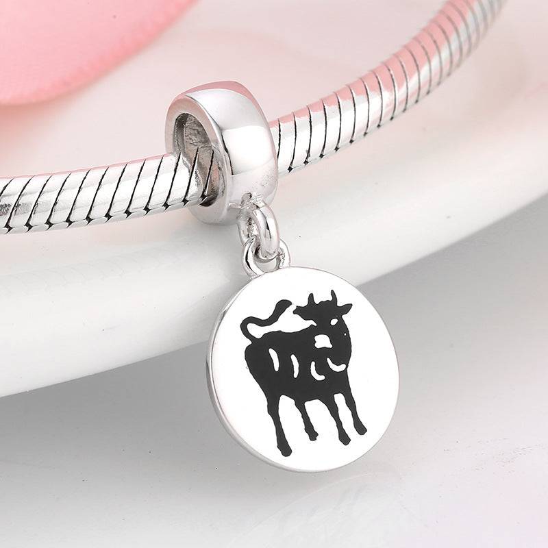 Chinese Zodiac Ox Charm on bracelet