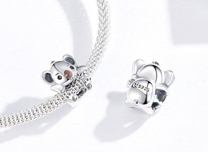 Sterling silver Baby Koala Charm with bracelet