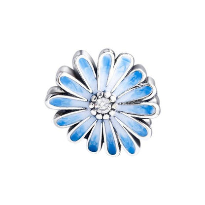 Blue Daisy Charm