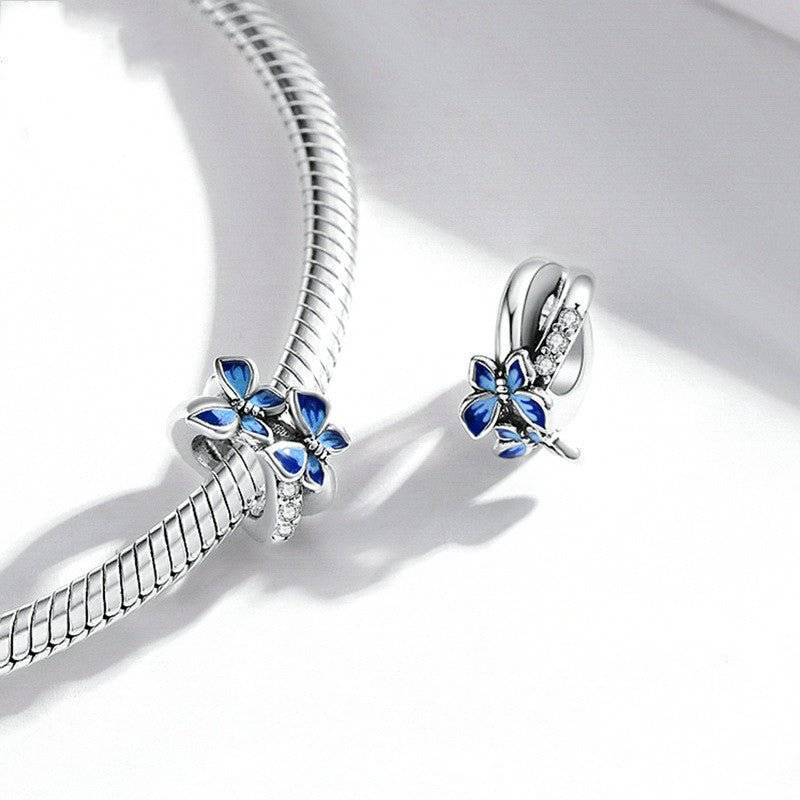 Butterfly spacer on bracelet, enhancing elegance