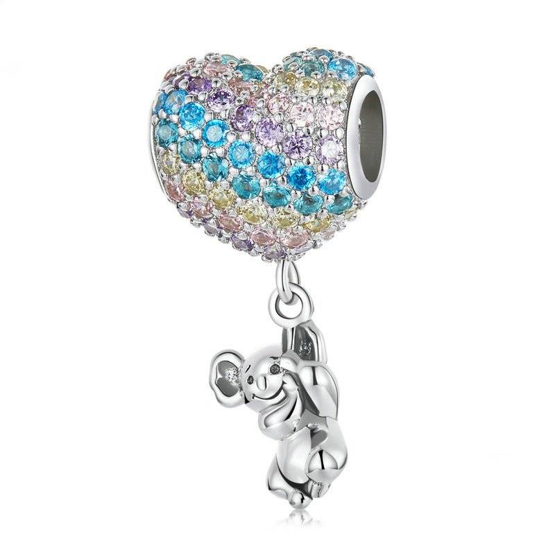 Colorful Koala Balloon Charm with sparkling stones