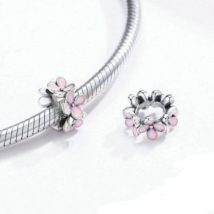 Pink Flowers Charm